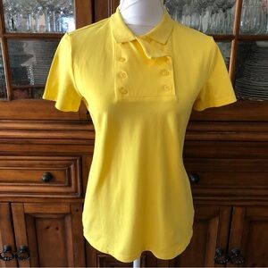 EUC Liz Claiborne Yellow Western Neckline Shirt